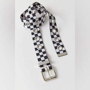 New🌟Urban Outfitters Checkered Grommet Belt